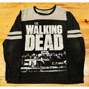 The Walking Dead Mens Black & Gray Shirt AMC Large